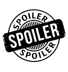 Spoiler Rubber Stamp