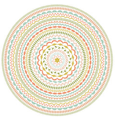 Embroidery Stitch Concentric Circles Pattern