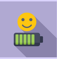 Full Battery Level Emoji Icon Flat Grin