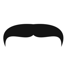 Villainous Mustache Icon Simple Style