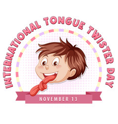 International Tongue Twister Day Logo Design