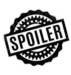 Spoiler Rubber Stamp