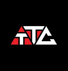 Ttc Triangle Letter Logo Design With Triangle