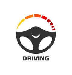 Drive Steering Wheel Icon Tech And Safe