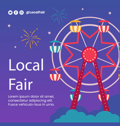 Flat Local Fair Posts Set