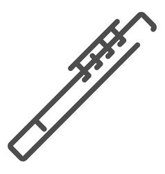 Flute Line Icon Flageolet