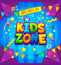 Kids Zone Background Child Fun Play And Game Area