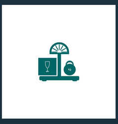 Market Scales Icon Simple Isolated