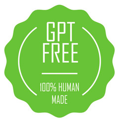 Sticker Gpt Free 100 Human Made