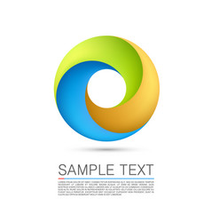 Set of abstract infinite loop template Royalty Free Vector