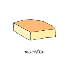 Hand Drawn Munster Cheese