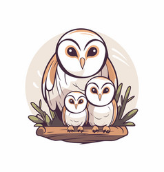 Owl Family Of A Owls