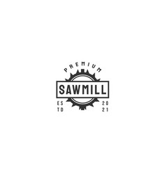 Sawmill Icon Sign Symbol Hipster Vintage Logo