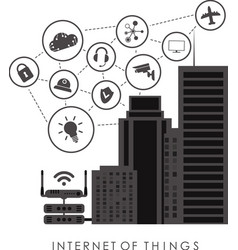 City Connected To The Internet Iot And Automation