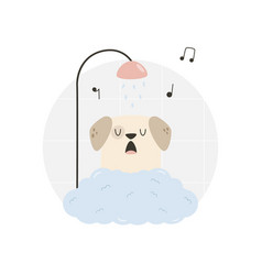 Funny Dog Singingin A Shower