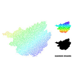 Spectrum Pixel Map Guangxi Zhuang Region