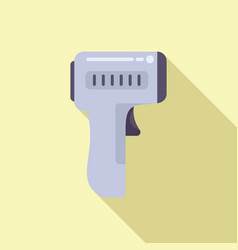 Test Corona Laser Thermometer Icon Flat