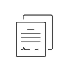 Document Copy Line Outline Icon