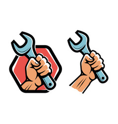 Fist Holding A Wrench Workshop Technical Service