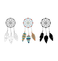 Native American Indian Dream Catchers Set