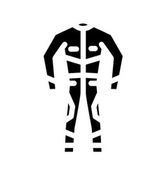 One Piece Suit Motorcycle Glyph Icon