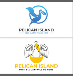 Pelicans Bird Icon Logo Design