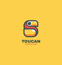 Logo Toucan Simple Mascot Style