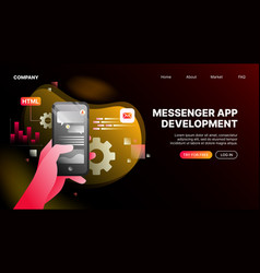 Messenger App Development Landing Webpage