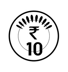 Indian 10 Rupees Coin