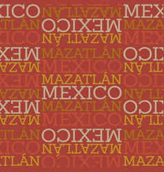 Mazatlan Mexico Seamless Pattern