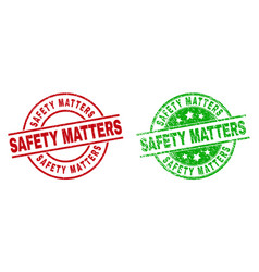 Safety Matters Round Stamp Seals With Grunged