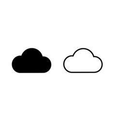 Simple Cloud Icon Set