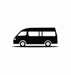 Van Bus Silhouette Icon Side View