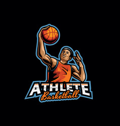 Basketball Athlete Mascot Logo Design