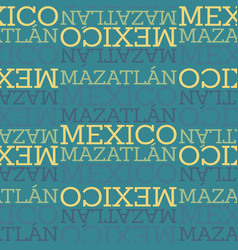 Mazatlan Mexico Seamless Pattern