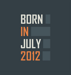 Born In July 2012 Birthday Quotes Design For July