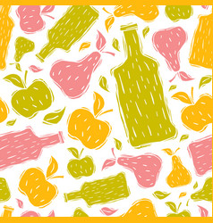 Hard Cider Seamless Pattern