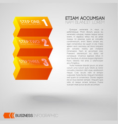 Infographic With Text And Orange Bricks With