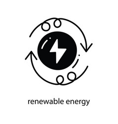 Renewable Energy Doodle Icon Design