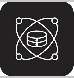 Data Science Analysis Icon With Black Filled