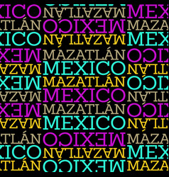 Mazatlan Mexico Seamless Pattern