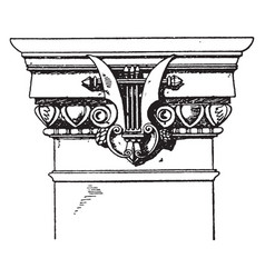 Modern Doric Pilaster Capital Doric Vintage