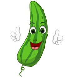 Cute tomato cartoon character giving thumbs up Vector Image