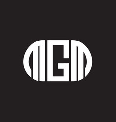 Mgm Letter Logo Design On Black Background