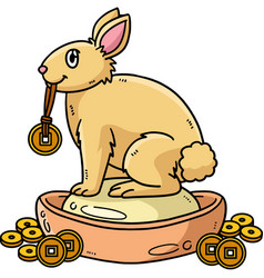 Rabbit Charm Display Cartoon Colored Clipart