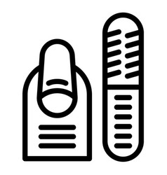 Manicure File Icon Outline Nail Modeling