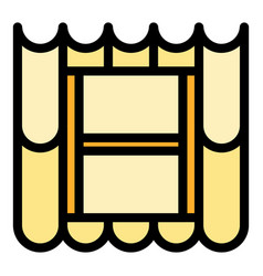 Window Roof Icon Flat