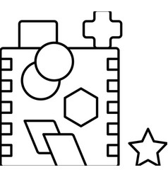 Shape Sorting Line Icon