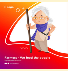 Banner Design Farmer Protest