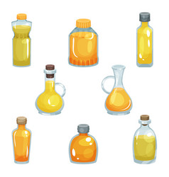 Vegetable Oil And Fat Extract Poured In Glass